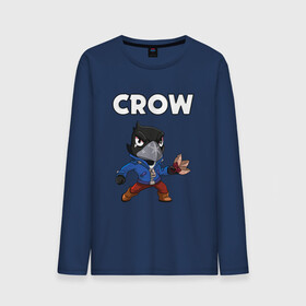 Мужской лонгслив хлопок с принтом BRAWL STARS CROW в городе Новоалтайск, 100% хлопок |  | brawl stars | bull | colt | crow | leon | stars | берли | бо | брок | ворон | джесси | динамайк | дэррил | кольт | леон | мортис | нита | пайпер | пенни | поко | пэм | рикошет | спайк | фрэнк | шелли | эль примо