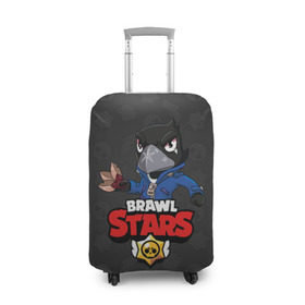 Чехол для чемодана 3D с принтом BRAWL STARS CROW в городе Новоалтайск, 86% полиэфир, 14% спандекс | двустороннее нанесение принта, прорези для ручек и колес | brawl stars | bull | colt | crow | leon | stars | берли | бо | брок | ворон | джесси | динамайк | дэррил | кольт | леон | мортис | нита | пайпер | пенни | поко | пэм | рикошет | спайк | фрэнк | шелли | эль примо