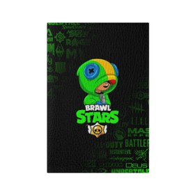 Обложка для паспорта матовая кожа с принтом BRAWL STARS LEON в городе Новоалтайск, натуральная матовая кожа | размер 19,3 х 13,7 см; прозрачные пластиковые крепления | brawl stars | bull | colt | crow | leon | stars | берли | бо | брок | ворон | джесси | динамайк | дэррил | кольт | леон | мортис | нита | пайпер | пенни | поко | пэм | рикошет | спайк | фрэнк | шелли | эль примо