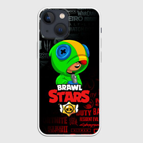 Чехол для iPhone 13 mini с принтом BRAWL STARS LEON | ЛЕОН в городе Новоалтайск,  |  | brawl stars | bull | colt | crow | leon | stars | берли | бо | брок | ворон | джесси | динамайк | дэррил | кольт | леон | мортис | нита | пайпер | пенни | поко | пэм | рикошет | спайк | фрэнк | шелли | эль примо