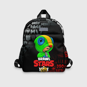 Детский рюкзак 3D с принтом BRAWL STARS LEON | ЛЕОН  в городе Новоалтайск, 100% полиэстер | лямки с регулируемой длиной, сверху петелька, чтобы рюкзак можно было повесить на вешалку. Основное отделение закрывается на молнию, как и внешний карман. Внутри дополнительный карман. По бокам два дополнительных кармашка | brawl stars | bull | colt | crow | leon | stars | берли | бо | брок | ворон | джесси | динамайк | дэррил | кольт | леон | мортис | нита | пайпер | пенни | поко | пэм | рикошет | спайк | фрэнк | шелли | эль примо