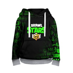 Детская толстовка 3D с принтом BRAWL STARS в городе Новоалтайск, 100% полиэстер | двухслойный капюшон со шнурком для регулировки, мягкие манжеты на рукавах и по низу толстовки, спереди карман-кенгуру с мягким внутренним слоем | Тематика изображения на принте: brawl stars | bull | colt | crow | leon | stars | берли | бо | брок | ворон | джесси | динамайк | дэррил | кольт | леон | мортис | нита | пайпер | пенни | поко | пэм | рикошет | спайк | фрэнк | шелли | эль примо