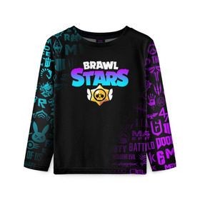 Детский лонгслив 3D с принтом BRAWL STARS в городе Новоалтайск, 100% полиэстер | длинные рукава, круглый вырез горловины, полуприлегающий силуэт
 | brawl stars | bull | colt | crow | leon | stars | берли | бо | брок | ворон | джесси | динамайк | дэррил | кольт | леон | мортис | нита | пайпер | пенни | поко | пэм | рикошет | спайк | фрэнк | шелли | эль примо