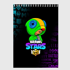 Скетчбук с принтом BRAWL STARS в городе Новоалтайск, 100% бумага
 | 48 листов, плотность листов — 100 г/м2, плотность картонной обложки — 250 г/м2. Листы скреплены сверху удобной пружинной спиралью | Тематика изображения на принте: brawl stars | bull | colt | crow | leon | stars | берли | бо | брок | ворон | джесси | динамайк | дэррил | кольт | леон | мортис | нита | пайпер | пенни | поко | пэм | рикошет | спайк | фрэнк | шелли | эль примо