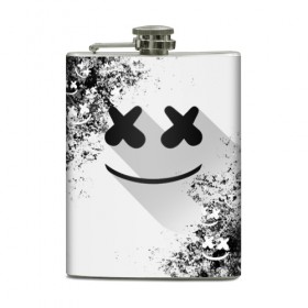 Фляга с принтом Marshmello в городе Новоалтайск, металлический корпус | емкость 0,22 л, размер 125 х 94 мм. Виниловая наклейка запечатывается полностью | dj | marshmello | usa | америка | клубная музыка | мармело | маршмелло | маршмеллоу | музыка | музыкант