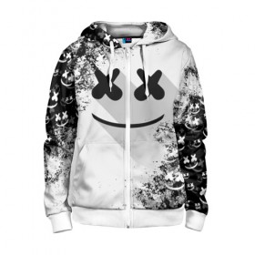 Детская толстовка 3D на молнии с принтом Marshmello в городе Новоалтайск, 100% полиэстер |  манжеты и пояс оформлены широкой мягкой резинкой, двухслойный капюшон со шнурком для регулировки, спереди карманы и застежка-молния
 | dj | marshmello | usa | америка | клубная музыка | мармело | маршмелло | маршмеллоу | музыка | музыкант