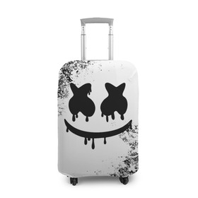 Чехол для чемодана 3D с принтом Marshmello в городе Новоалтайск, 86% полиэфир, 14% спандекс | двустороннее нанесение принта, прорези для ручек и колес | dj | marshmello | usa | америка | клубная музыка | мармело | маршмелло | маршмеллоу | музыка | музыкант