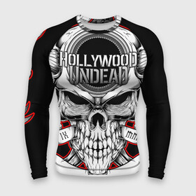 Мужской рашгард 3D с принтом Hollywood Undead в городе Новоалтайск,  |  | been | bloody nose | california | hell | lyrics | music | octone | official | psalms | records | rock | song | to | vevo | video | кранккор | метал | рэп рок | электроник