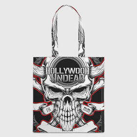 Сумка 3D повседневная с принтом Hollywood Undead в городе Новоалтайск, 100% полиэстер | Плотность: 200 г/м2; Размер: 34×35 см; Высота лямок: 30 см | been | bloody nose | california | hell | lyrics | music | octone | official | psalms | records | rock | song | to | vevo | video | кранккор | метал | рэп рок | электроник