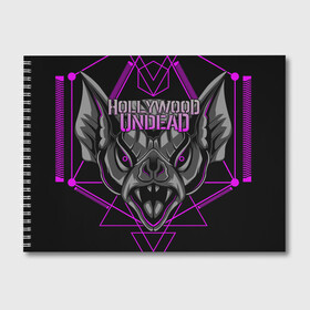 Альбом для рисования с принтом Hollywood Undead в городе Новоалтайск, 100% бумага
 | матовая бумага, плотность 200 мг. | been | bloody nose | california | hell | lyrics | music | octone | official | psalms | records | rock | song | to | vevo | video | кранккор | метал | рэп рок | электроник