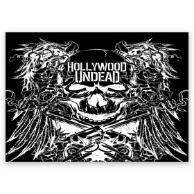 Поздравительная открытка с принтом Hollywood Undead в городе Новоалтайск, 100% бумага | плотность бумаги 280 г/м2, матовая, на обратной стороне линовка и место для марки
 | been | bloody nose | california | hell | lyrics | music | octone | official | psalms | records | rock | song | to | vevo | video | кранккор | метал | рэп рок | электроник
