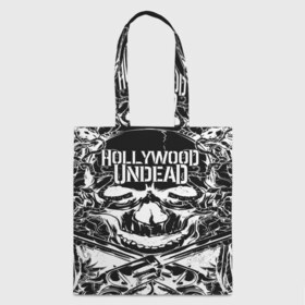 Сумка 3D повседневная с принтом Hollywood Undead в городе Новоалтайск, 100% полиэстер | Плотность: 200 г/м2; Размер: 34×35 см; Высота лямок: 30 см | been | bloody nose | california | hell | lyrics | music | octone | official | psalms | records | rock | song | to | vevo | video | кранккор | метал | рэп рок | электроник