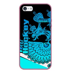 Чехол для iPhone 5/5S матовый с принтом Hockey в городе Новоалтайск, Силикон | Область печати: задняя сторона чехла, без боковых панелей | Тематика изображения на принте: aesthetic | fashion | hero | hits | hockey | hybrid | ice | iihf worlds | league | nhl | pro | review | russia | sports | top | герб | орнамент | россия | рф | спорт | униформа | форма | хоккей
