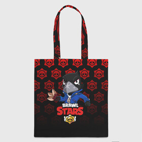 Сумка 3D повседневная с принтом BRAWL STARS CROW в городе Новоалтайск, 100% полиэстер | Плотность: 200 г/м2; Размер: 34×35 см; Высота лямок: 30 см | brawl stars | bull | colt | crow | leon | stars | берли | ворон | динамайк | дэррил | кольт | леон | мортис | нита | пайпер | пенни | поко | пэм | рикошет | спайк | фрэнк | шелли | эль примо
