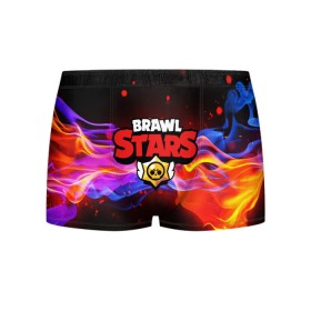 Мужские трусы 3D с принтом BRAWL STARS в городе Новоалтайск, 50% хлопок, 50% полиэстер | классическая посадка, на поясе мягкая тканевая резинка | Тематика изображения на принте: android | brawl stars | games | mobile | stars | игры | мобильные игры