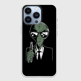 Чехол для iPhone 13 Pro с принтом Пришелец в Черном в городе Новоалтайск,  |  | Тематика изображения на принте: alien | men in black | ufo | инопланетяне | инопланетянин | люди в черном | нло | пришелец | пришельцы