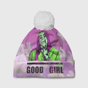 Шапка 3D c помпоном с принтом GOOD GIRL в городе Новоалтайск, 100% полиэстер | универсальный размер, печать по всей поверхности изделия | bad guy | billi | billie | billie eilish | billy | eilish | pink | retrowave | vaporwave | vhs | айлиш | беляш | били | били айлиш | билли айлиш | биляш | вхс | певица | розовый