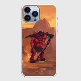 Чехол для iPhone 13 Pro Max с принтом Сэр Троглодит   Демон, инферно в городе Новоалтайск,  |  | Тематика изображения на принте: heroes | heroes 3 | heroes iii | heroes of might and magic | heroes of might and magic 3 | heroes of might and magic iii | homm | homm 3 | homm iii | герои | герои 3 | герои iii | сэр троглодит | троглодит
