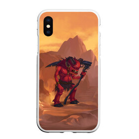 Чехол для iPhone XS Max матовый с принтом Сэр Троглодит - Демон текст в городе Новоалтайск, Силикон | Область печати: задняя сторона чехла, без боковых панелей | heroes | heroes 3 | heroes iii | heroes of might and magic | heroes of might and magic 3 | heroes of might and magic iii | homm | homm 3 | homm iii | герои | герои 3 | герои iii | сэр троглодит | троглодит
