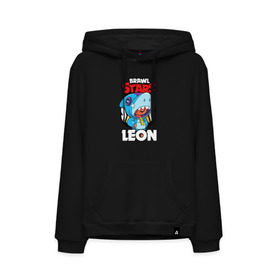 Мужская толстовка с принтом BRAWL STARS LEON SHARK в городе Новоалтайск, френч-терри, мягкий теплый начес внутри (100% хлопок) | карман-кенгуру, эластичные манжеты и нижняя кромка, капюшон с подкладом и шнурком | brawl stars | bull | colt | crow | leon | leon shark | shark | stars | акула | берли | ворон | динамайк | кольт | леон | леон акула | нита | спайк | шелли | эль примо