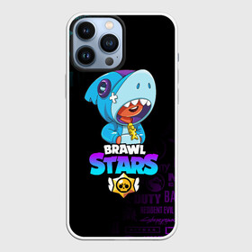 Чехол для iPhone 13 Pro Max с принтом BRAWL STARS LEON SHARK в городе Новоалтайск,  |  | brawl stars | bull | colt | crow | leon | leon shark | shark | stars | акула | берли | ворон | динамайк | кольт | леон | леон акула | нита | спайк | шелли | эль примо
