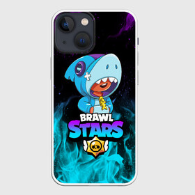 Чехол для iPhone 13 mini с принтом BRAWL STARS LEON SHARK | ЛЕОН АКУЛА в городе Новоалтайск,  |  | brawl stars | bull | colt | crow | leon | leon shark | shark | stars | акула | берли | ворон | динамайк | кольт | леон | леон акула | нита | спайк | шелли | эль примо