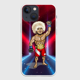 Чехол для iPhone 13 mini с принтом Хабиб Нурмагомедов в городе Новоалтайск,  |  | khabib | mma | ufc | боец | дагестан | даги | единоборства | махачкала | мма | спорт | хабиб | хабиб нурмагомедов | юфс