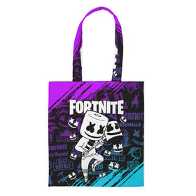 Сумка 3D повседневная с принтом FORTNITE MARSHMELLO в городе Новоалтайск, 100% полиэстер | Плотность: 200 г/м2; Размер: 34×35 см; Высота лямок: 30 см | fnchap2 | fortnite | fortnite 2 | fortnite x | marshmello | ninja | ninja hyper streamer | ninja streamer | streamer | tyler blevins | маршмелло | ниндзя | фортнайт | фортнайт 2 | фортнайт глава 2