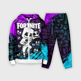 Детский костюм 3D с принтом FORTNITE MARSHMELLO | ФОРТНАЙТ НЕОН в городе Новоалтайск,  |  | fnchap2 | fortnite | fortnite 2 | fortnite x | marshmello | ninja | ninja hyper streamer | ninja streamer | streamer | tyler blevins | маршмелло | ниндзя | фортнайт | фортнайт 2 | фортнайт глава 2