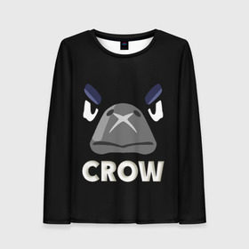 Женский лонгслив 3D с принтом Brawl Stars CROW в городе Новоалтайск, 100% полиэстер | длинные рукава, круглый вырез горловины, полуприлегающий силуэт | brawl | brawl stars | crow | leon | stars | бравл | бравл старс | браво старс | ворон | ворона | игра | компьютерная | кров | леон | онлайн | старс