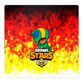 Магнитный плакат 3Х3 с принтом BRAWL STARS LEON в городе Новоалтайск, Полимерный материал с магнитным слоем | 9 деталей размером 9*9 см | android | brawl stars | games | leon | mobile | stars | игры | леон | мобильные игры