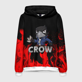 Мужская толстовка 3D с принтом Brawl Stars CROW в городе Новоалтайск, 100% полиэстер | двухслойный капюшон со шнурком для регулировки, мягкие манжеты на рукавах и по низу толстовки, спереди карман-кенгуру с мягким внутренним слоем. | brawl | brawl stars | crow | leon | stars | бравл | бравл старс | браво старс | ворон | ворона | игра | компьютерная | кров | леон | онлайн | старс