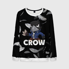 Мужской свитшот 3D с принтом Brawl Stars CROW в городе Новоалтайск, 100% полиэстер с мягким внутренним слоем | круглый вырез горловины, мягкая резинка на манжетах и поясе, свободная посадка по фигуре | brawl | brawl stars | crow | leon | stars | бравл | бравл старс | браво старс | ворон | ворона | игра | компьютерная | кров | леон | онлайн | старс