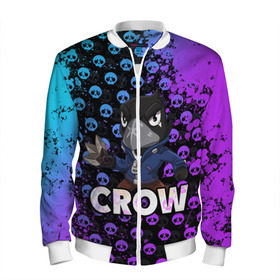 Мужской бомбер 3D с принтом Brawl Stars CROW в городе Новоалтайск, 100% полиэстер | застегивается на молнию, по бокам два кармана без застежек, по низу бомбера и на воротнике - эластичная резинка | brawl | brawl stars | crow | leon | stars | бравл | бравл старс | браво старс | ворон | ворона | игра | компьютерная | кров | леон | онлайн | старс