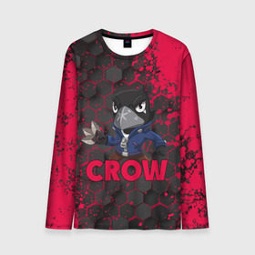 Мужской лонгслив 3D с принтом Brawl Stars CROW в городе Новоалтайск, 100% полиэстер | длинные рукава, круглый вырез горловины, полуприлегающий силуэт | brawl | brawl stars | crow | leon | stars | бравл | бравл старс | браво старс | ворон | ворона | игра | компьютерная | кров | леон | онлайн | старс