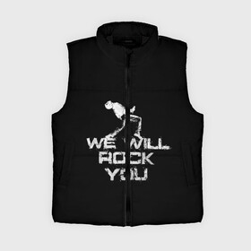 Женский жилет утепленный 3D с принтом Queen. We Will Rock You в городе Новоалтайск,  |  | bohemian | brian | freddie | may | mercury | queen | rhapsody | roger | taylor | богемная | богемская | брайан | джон | королева | меркьюри | мэй | рапсодия | роджер | тейлор | фредди