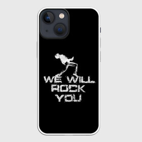 Чехол для iPhone 13 mini с принтом Queen. We Will Rock You в городе Новоалтайск,  |  | bohemian | brian | freddie | may | mercury | queen | rhapsody | roger | taylor | богемная | богемская | брайан | джон | королева | меркьюри | мэй | рапсодия | роджер | тейлор | фредди