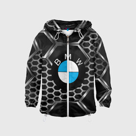 Детская ветровка 3D с принтом BMW в городе Новоалтайск, 100% полиэстер | подол и капюшон оформлены резинкой с фиксаторами, по бокам два кармана без застежек, один потайной карман на груди | auto | automobile | bmw | car | carbon | motor | motor car | sport car | автомашина | бмв | бренд | легковой автомобиль | марка | спортивный автомобиль | тачка
