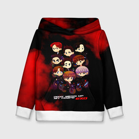 Детская толстовка 3D с принтом EXO в городе Новоалтайск, 100% полиэстер | двухслойный капюшон со шнурком для регулировки, мягкие манжеты на рукавах и по низу толстовки, спереди карман-кенгуру с мягким внутренним слоем | d.o | exo | exo cbx | exo k | exo m | exo sc | k pop | kpop | mama | бэкхён | ехо | к поп | кпоп | крис | кхаи | лухан | лэй | пэкхён | сехун | сиумин | сухо | тао | чханёль | чхен | эхо