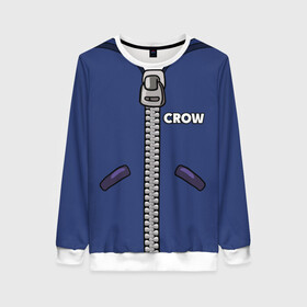 Женский свитшот 3D с принтом Brawl Stars CROW в городе Новоалтайск, 100% полиэстер с мягким внутренним слоем | круглый вырез горловины, мягкая резинка на манжетах и поясе, свободная посадка по фигуре | brawl | brawl stars | crow | leon | stars | бравл | бравл старс | браво старс | ворон | ворона | игра | компьютерная | костюм | кофта | кров | леон | онлайн | старс