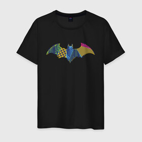 Мужская футболка хлопок с принтом Batman logo в городе Новоалтайск, 100% хлопок | прямой крой, круглый вырез горловины, длина до линии бедер, слегка спущенное плечо. | bat man | batman | batman comics | caped crusader | comics | dark knight | shtatjl | бетмен | брюс уэйн | бэт мен | бэтмен | тёмный рыцарь