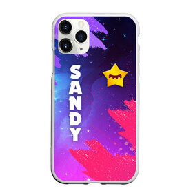 Чехол для iPhone 11 Pro Max матовый с принтом BRAWL STARS - SANDY в городе Новоалтайск, Силикон |  | Тематика изображения на принте: brawl | bull | colt | crow | game | games | leon | online | penny | poco | sandy | shelly | spike | star | stars | wanted | брав | бравл | браво | звезда | звезды | игра | игры | лого | онлайн | сенди | старс | сэнди