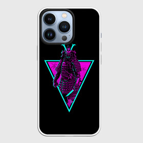 Чехол для iPhone 13 Pro с принтом Samurai Retro Neon в городе Новоалтайск,  |  | Тематика изображения на принте: neon | retro | retrowave | samurai | warior | wave | воин | воины | войны | гладиатор | неон | ретро | ретровейв | рэтро | самураи | самурай