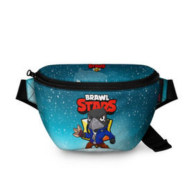 Поясная сумка 3D с принтом BRAWL STARS CROW в городе Новоалтайск, 100% полиэстер | плотная ткань, ремень с регулируемой длиной, внутри несколько карманов для мелочей, основное отделение и карман с обратной стороны сумки застегиваются на молнию | brawl stars | brawl stars crow | brawler | crow | бравл старз | бравлер | ворон