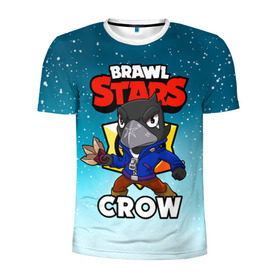 Мужская футболка 3D спортивная с принтом BRAWL STARS CROW в городе Новоалтайск, 100% полиэстер с улучшенными характеристиками | приталенный силуэт, круглая горловина, широкие плечи, сужается к линии бедра | brawl stars | brawl stars crow | brawler | crow | бравл старз | бравлер | ворон