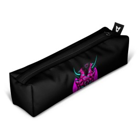 Пенал 3D с принтом Samurai Retro Neon в городе Новоалтайск, 100% полиэстер | плотная ткань, застежка на молнии | Тематика изображения на принте: neon | retro | retrowave | samurai | warior | wave | воин | воины | войны | гладиатор | маска | неон | ретро | ретровейв | рэтро | самураи | самурай