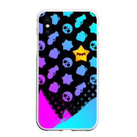 Чехол для iPhone XS Max матовый с принтом BRAWL STARS - SANDY в городе Новоалтайск, Силикон | Область печати: задняя сторона чехла, без боковых панелей | brawl | bull | colt | crow | game | games | leon | online | penny | poco | sandy | shelly | spike | star | stars | wanted | брав | бравл | браво | звезда | звезды | игра | игры | лого | онлайн | сенди | старс | сэнди