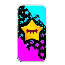 Чехол для iPhone XS Max матовый с принтом BRAWL STARS - SANDY в городе Новоалтайск, Силикон | Область печати: задняя сторона чехла, без боковых панелей | brawl | bull | colt | crow | game | games | leon | online | penny | poco | sandy | shelly | spike | star | stars | wanted | брав | бравл | браво | звезда | звезды | игра | игры | лого | онлайн | сенди | старс | сэнди