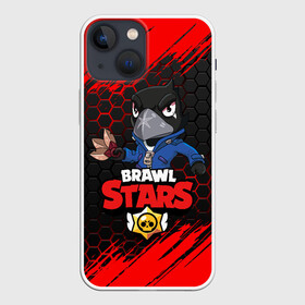 Чехол для iPhone 13 mini с принтом BRAWL STARS  CROW   ВОРОН в городе Новоалтайск,  |  | 8 bit | 8 бит | brawl stars | bull | colt | crow | leon | leon shark | shark | stars | акула | берли | ворон | динамайк | кольт | леон | леон акула | нита | спайк | шелли | эль примо