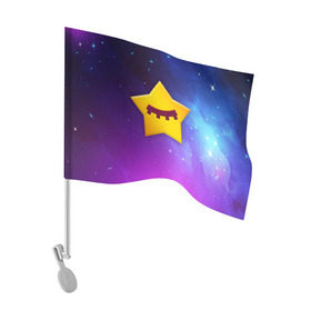 Флаг для автомобиля с принтом SANDY SPACE - BRAWL STARS в городе Новоалтайск, 100% полиэстер | Размер: 30*21 см | brawl | bull | colt | crow | game | games | leon | online | penny | poco | sandy | shelly | spike | star | stars | wanted | брав | бравл | браво | звезда | звезды | игра | игры | лого | онлайн | сенди | старс | сэнди